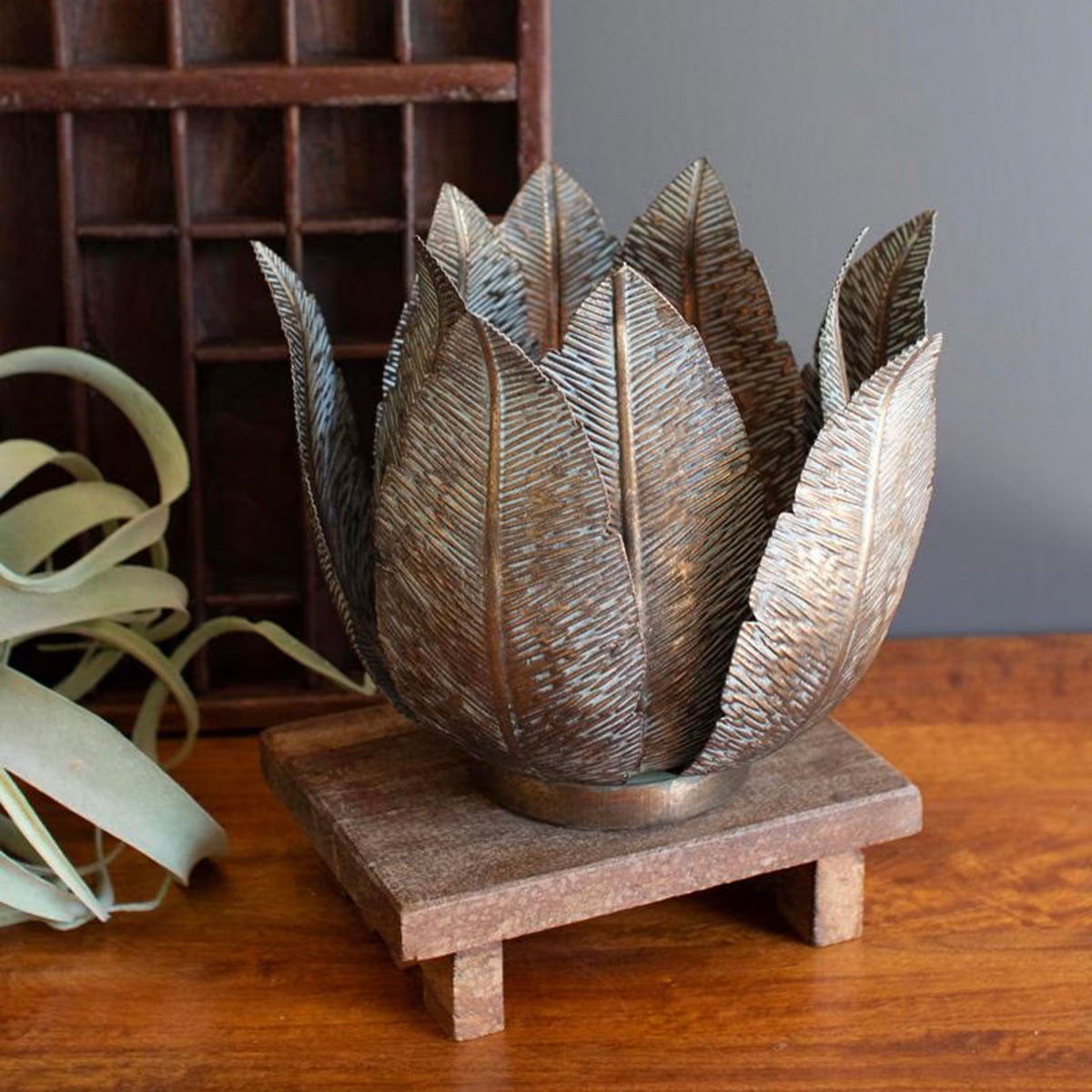 Tropical Palms Candleholder