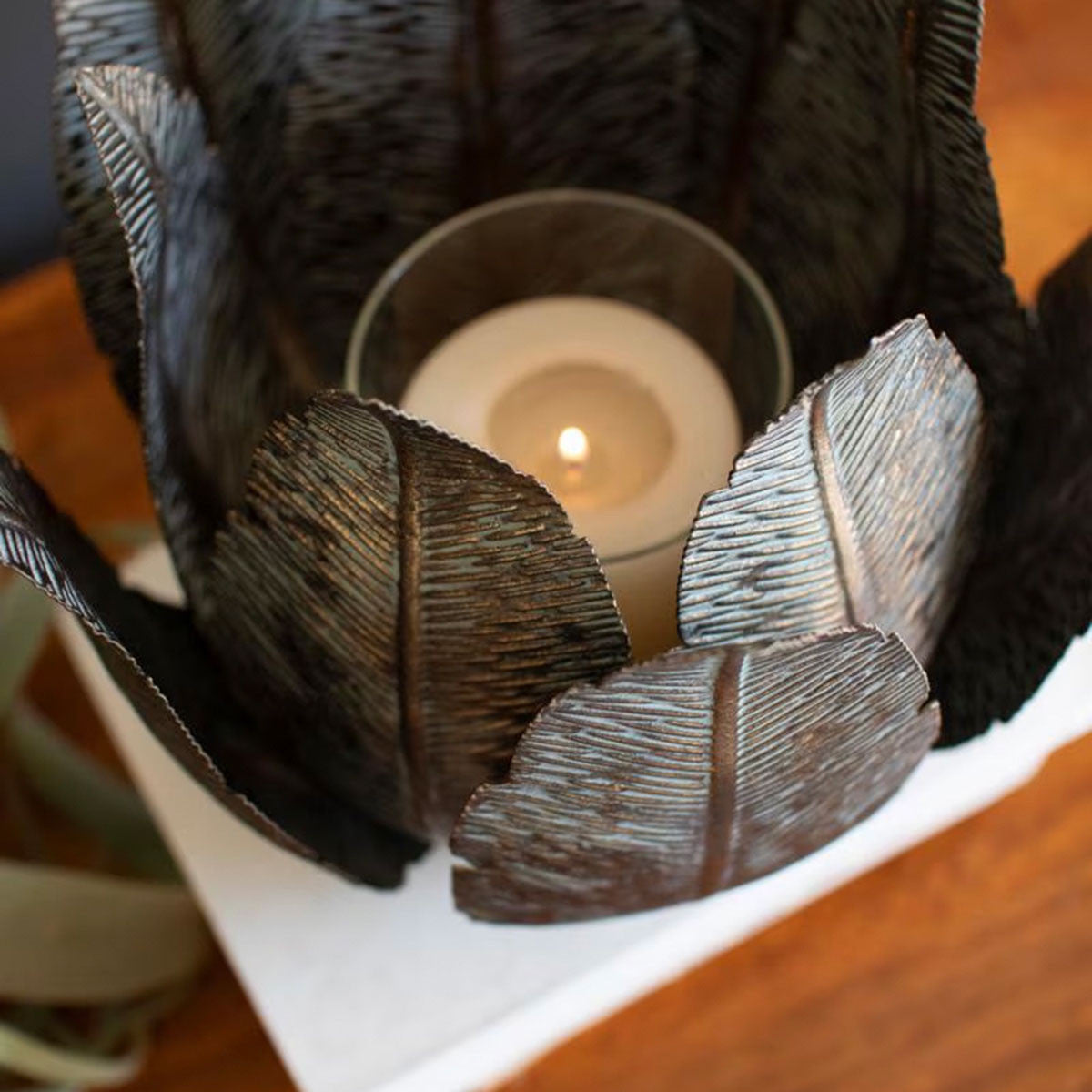 Tropical Palms Candleholder
