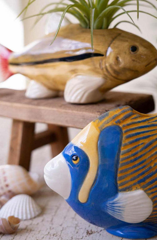 Reel Cute Ceramic Vases/Candle Holders - Set of 2