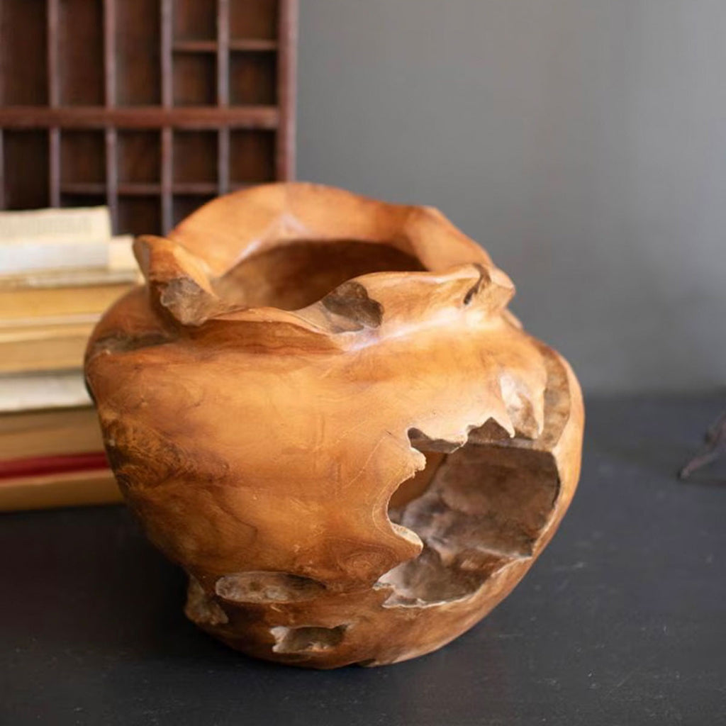 Native Tropics Teak Urn - OUT OF STOCK UNTIL 07/08/2026