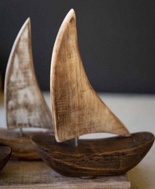 Smooth Sailing Wooden Sculpture
