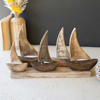 Smooth Sailing Wooden Sculpture