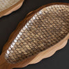 Carved Teak & Capiz Shell Trays - Set of 2 - OUT OF STOCK UNTIL 08/05/2026