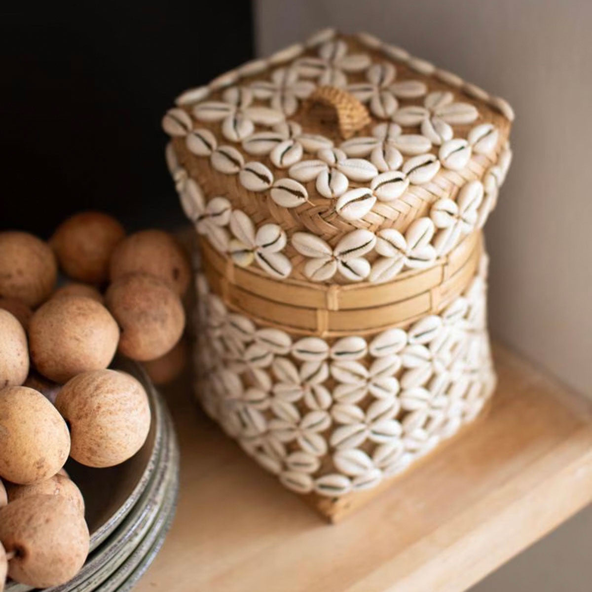 Ivory Seas Bamboo & Shell Box
