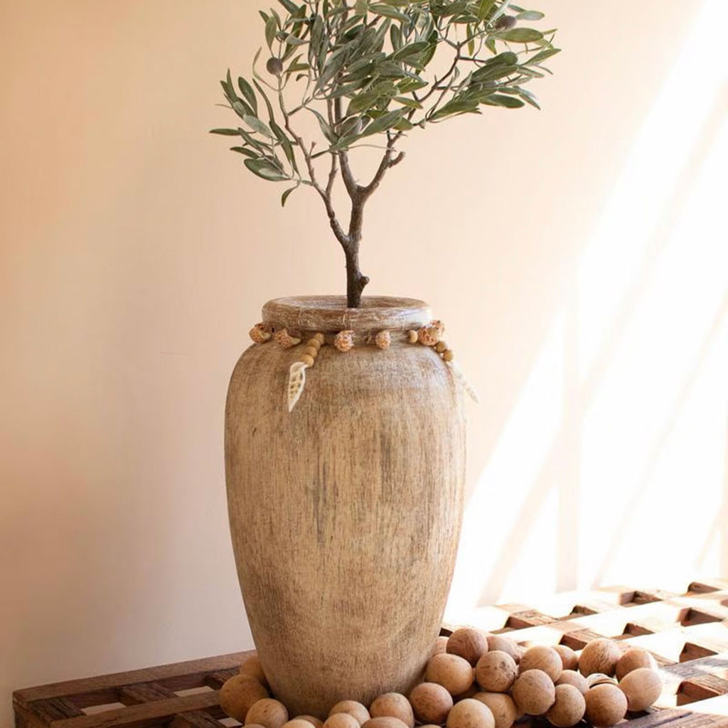 Maribel Wooden Vase