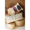 Sea Scallop Hooked Wool Pillow