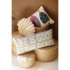 Sea Scallop Hooked Wool Pillow