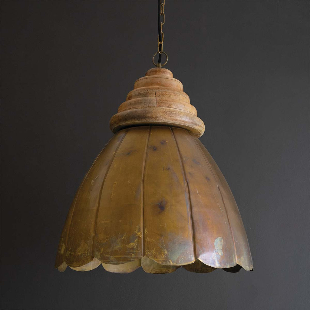 Golden Flower Pendant Light - 20 Inch