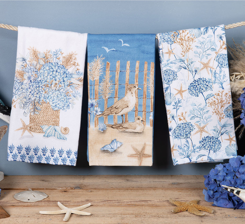 Seashore Birds Dual Purpose Terry Towel