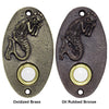 Sleepy Mermaid Oval Doorbell