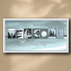 Welcome Beach Personalized Framed Canvas