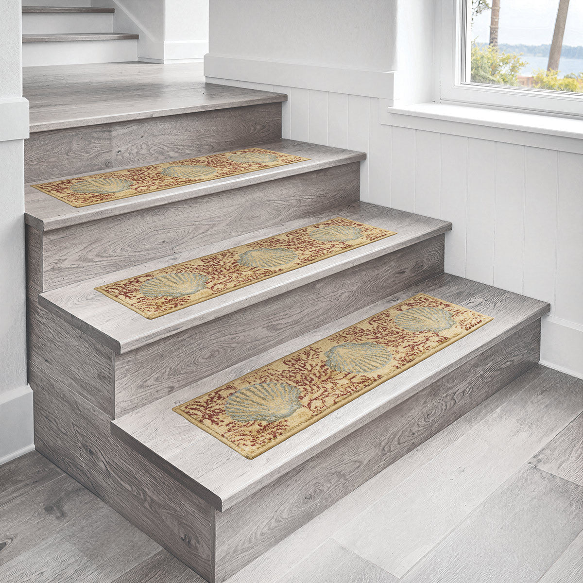 Coral & Shell Stair Tread