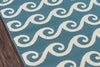 Sea Serenity Blue Indoor/Outdoor Rug - 2 x 5