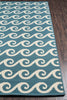 Sea Serenity Blue Indoor/Outdoor Rug - 5 x 8