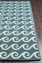 Sea Serenity Blue Indoor/Outdoor Rug - 8 x 11