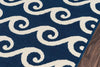 Sea Serenity Navy Indoor/Outdoor Rug - 2 x 8