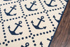 Anchors Away Ivory Indoor/Outdoor Rug - 2 x 4