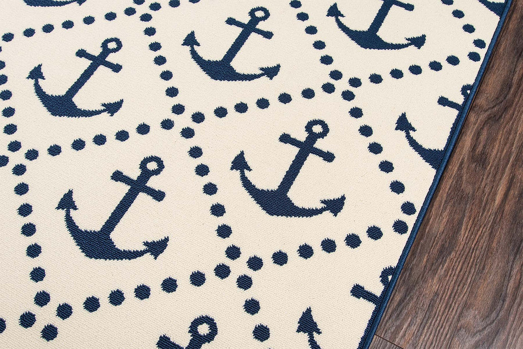 Anchors Away Ivory Indoor/Outdoor Rug - 2 x 4