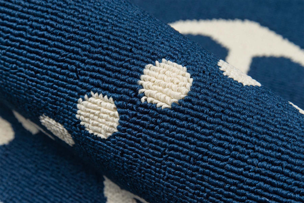 Anchors Away Navy Indoor/Outdoor Rug - 2 x 5
