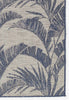 Blue Summer Palm Indoor/Outdoor Rug - 8 x 10