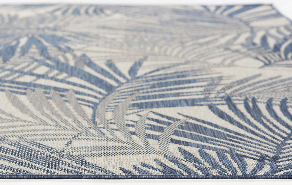 Azure Palm Dreams Indoor/Outdoor Rug - 4 x 6