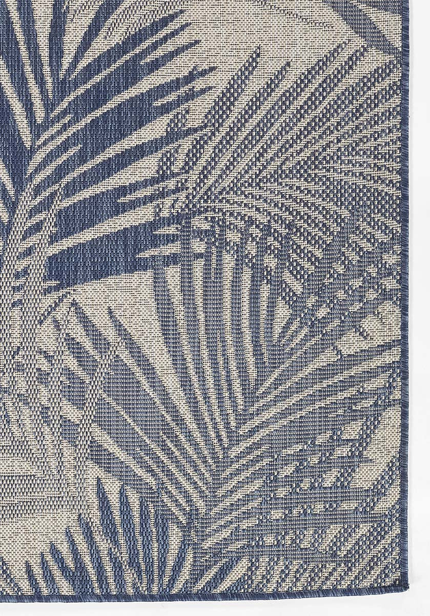 Azure Palm Dreams Indoor/Outdoor Rug - 4 x 6
