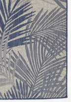 Azure Palm Dreams Indoor/Outdoor Rug - 8 x 10