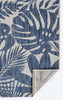 Prince Palm Blue Indoor/Outdoor Rug - 5 x 8