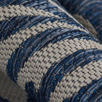 Prince Palm Blue Indoor/Outdoor Rug - 5 x 8