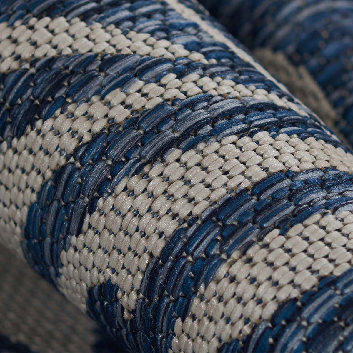 Prince Palm Blue Indoor/Outdoor Rug - 5 x 8