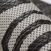 Prince Palm Black Indoor/Outdoor Rug - 2 x 3