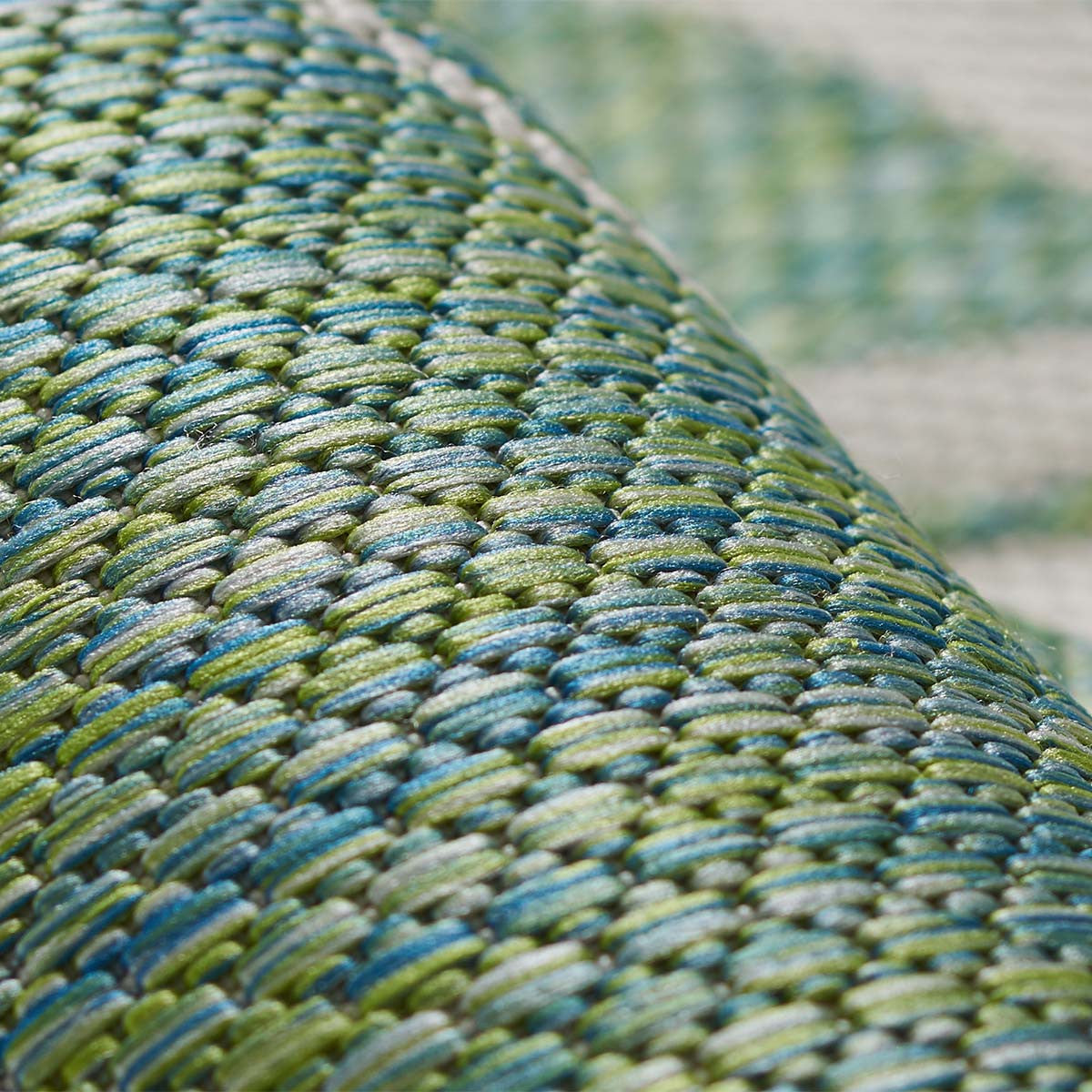 Prince Palm Green Indoor/Outdoor Rug - 3 x 8
