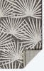 Queen Palm Gray Indoor/Outdoor Rug - 2 x 10