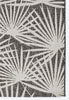 Queen Palm Gray Indoor/Outdoor Rug - 2 x 10
