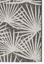Queen Palm Gray Indoor/Outdoor Rug - 2 x 10