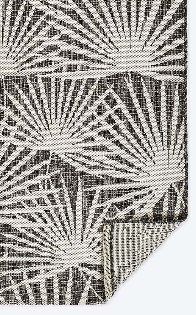 Queen Palm Gray Indoor/Outdoor Rug - 7 x 10