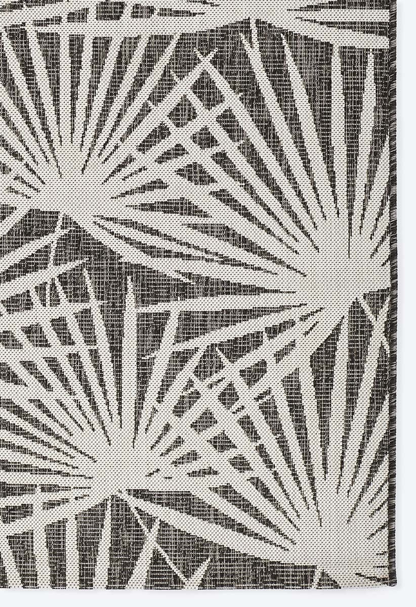 Queen Palm Gray Indoor/Outdoor Rug - 8 x 11