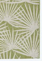 Queen Palm Green Indoor/Outdoor Rug - 4 x 6
