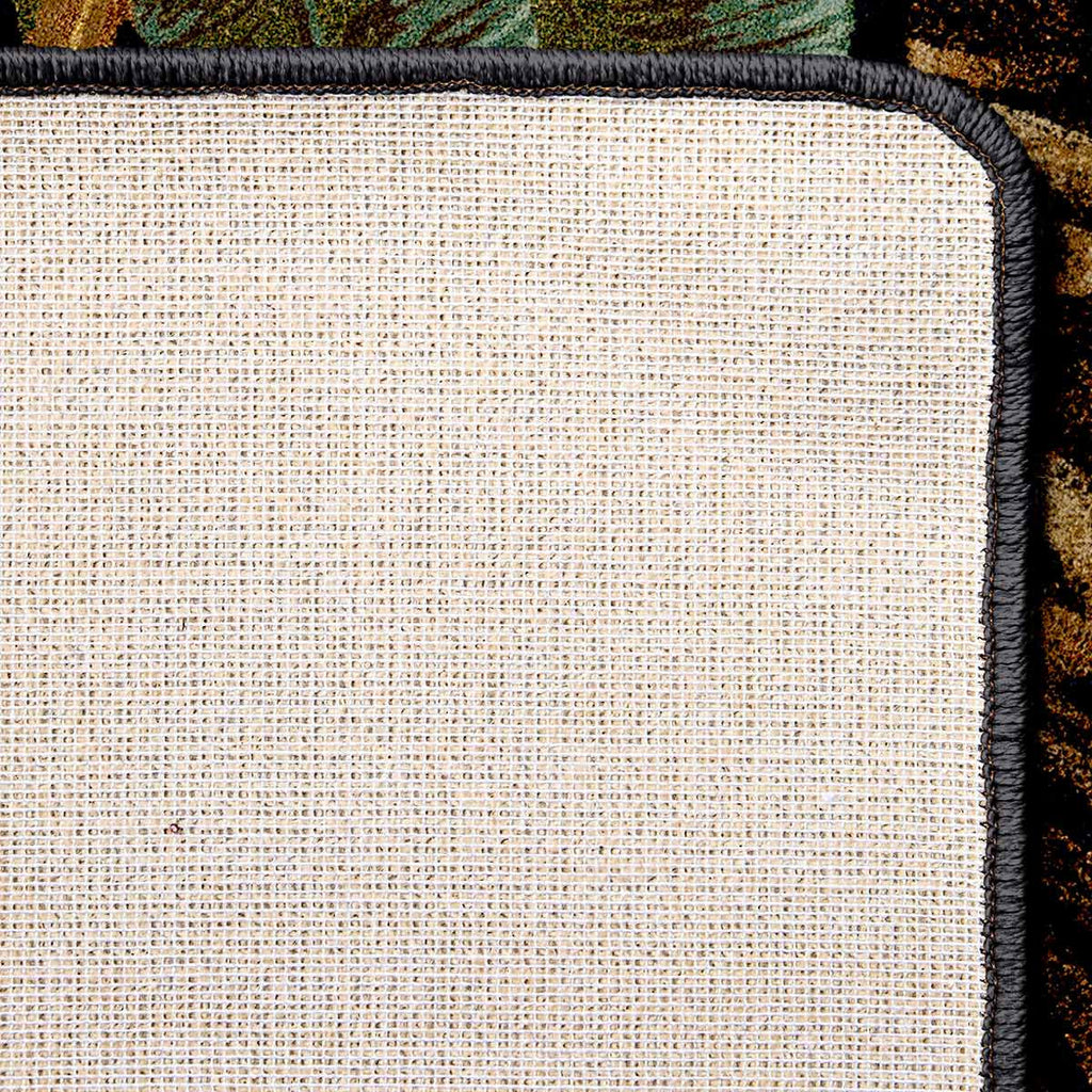 Tropical Bounty Black & Green Rug - 8 x 11