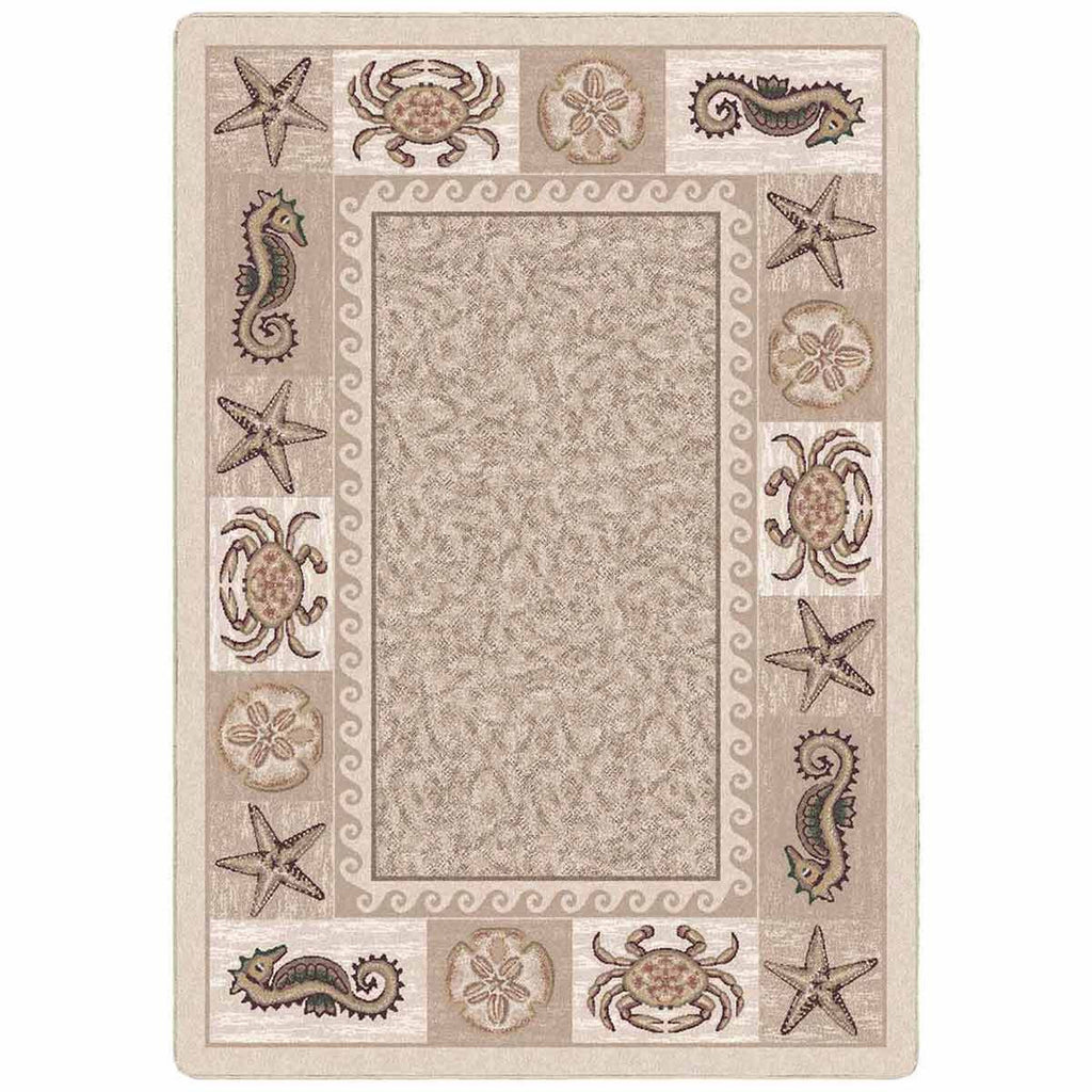 Tidal Life Beige Rug - 3 x 4