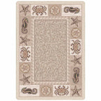 Tidal Life Beige Rug - 3 x 4