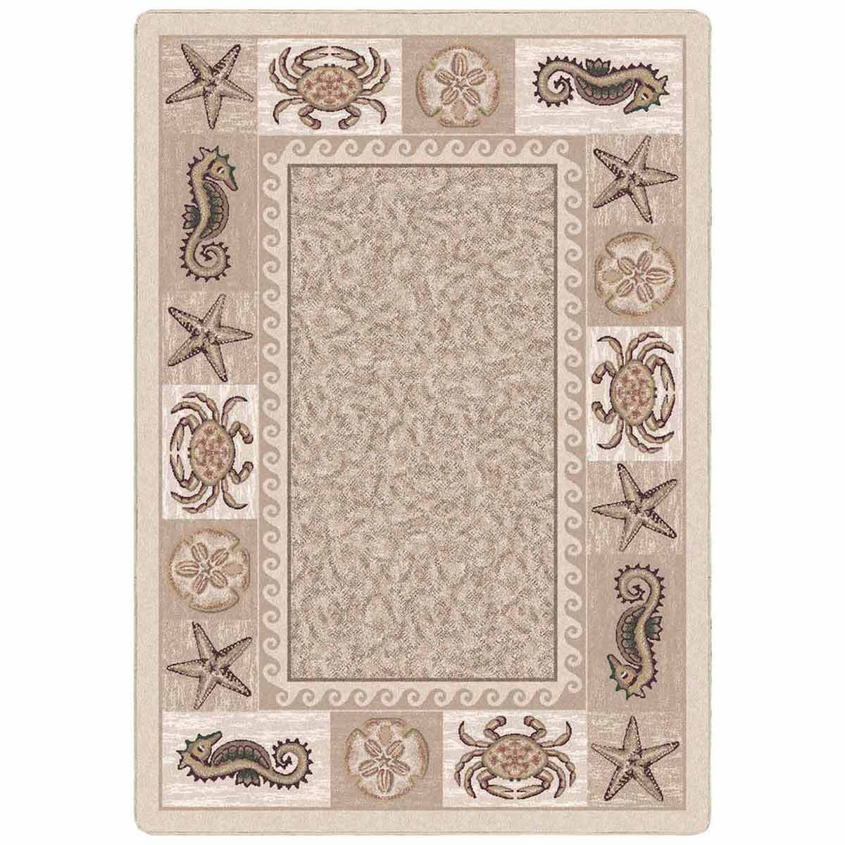 Tidal Life Beige Rug - 3 x 4