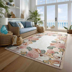 Seashell Frame Rug - 5 x 8