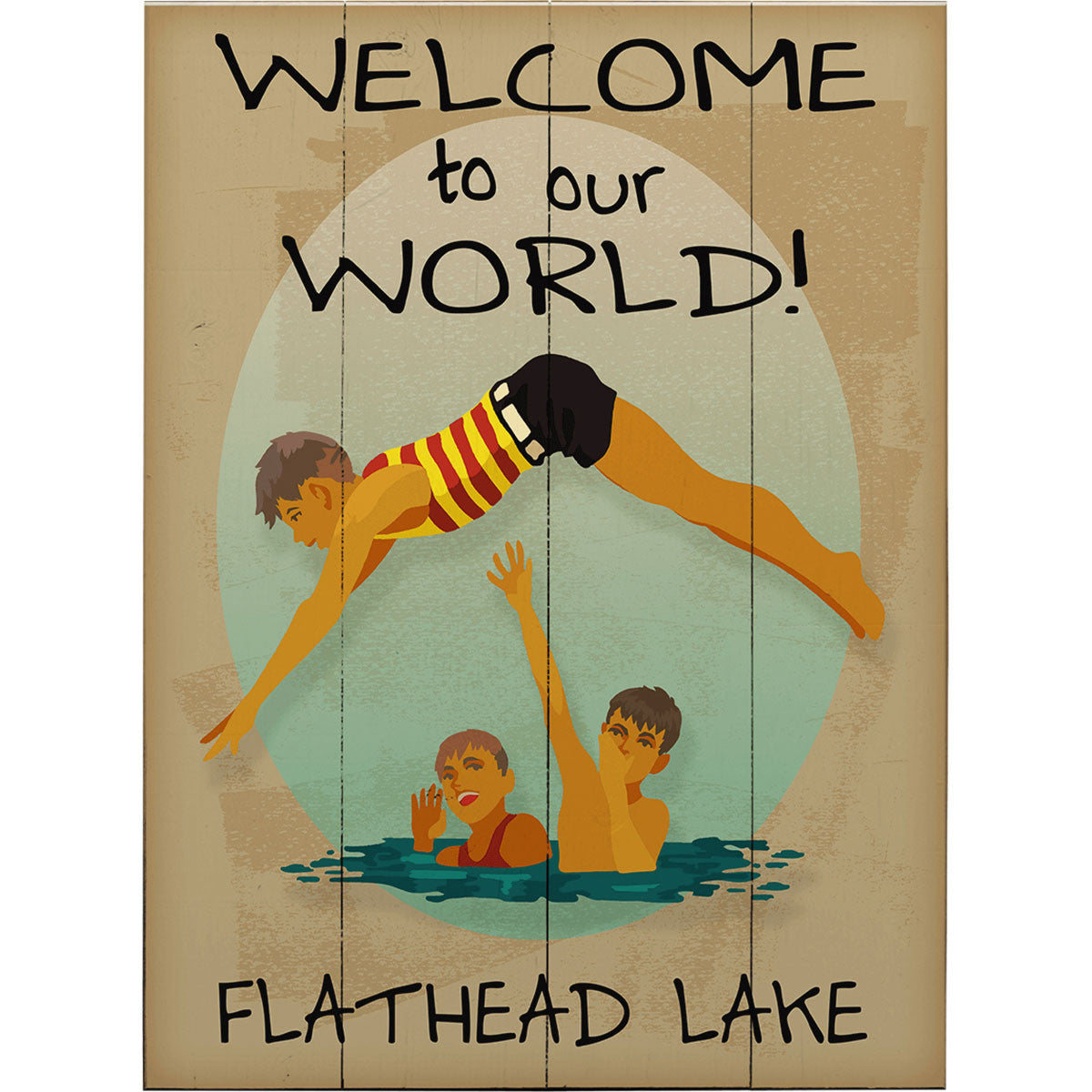 Welcome to Our World Personalized Wall Art