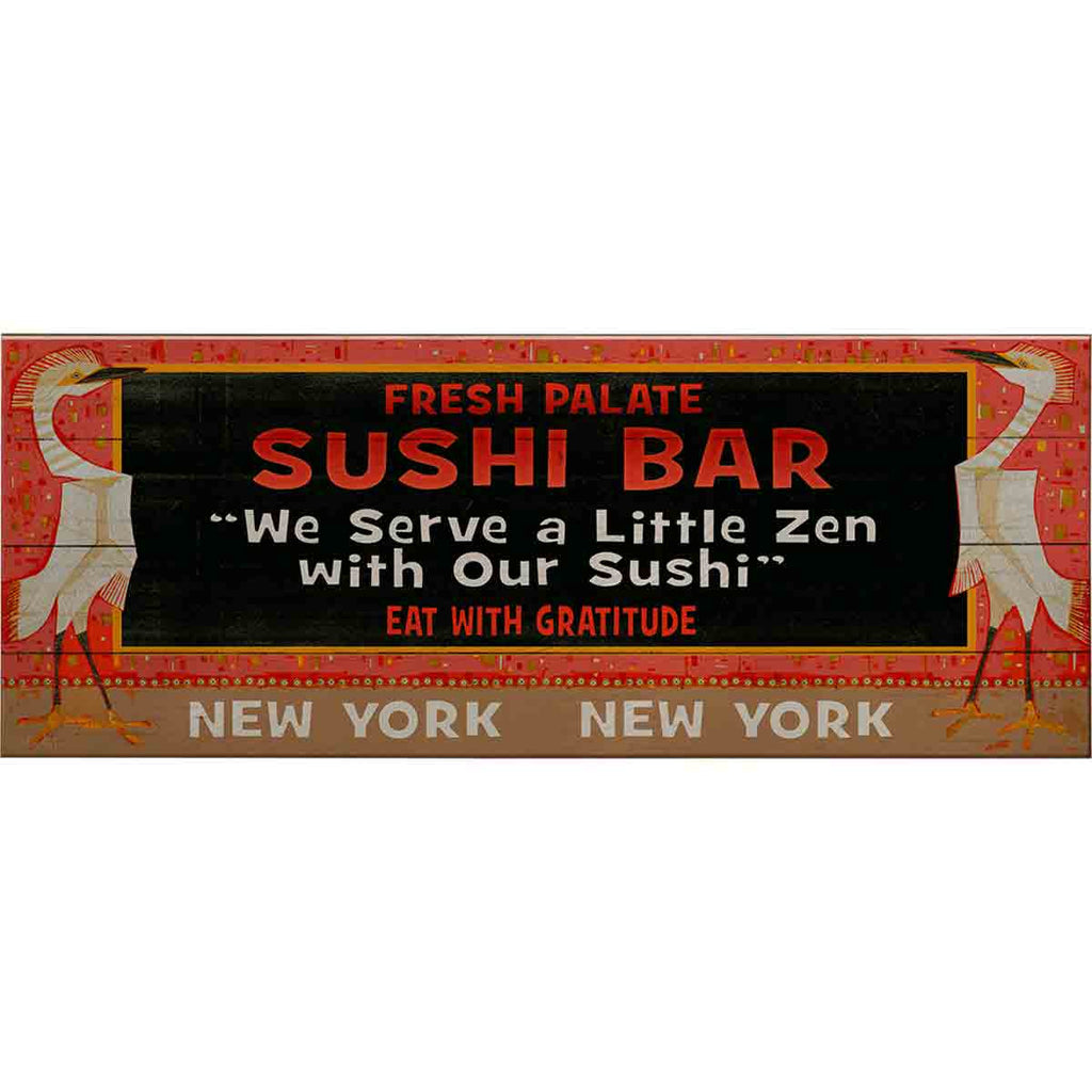 Fresh Palate Sushi Personalized Wall Art