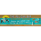 Pelican Bar Personalized Wall Art