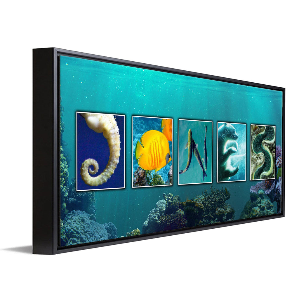 Undersea Personalized Framed Canvas