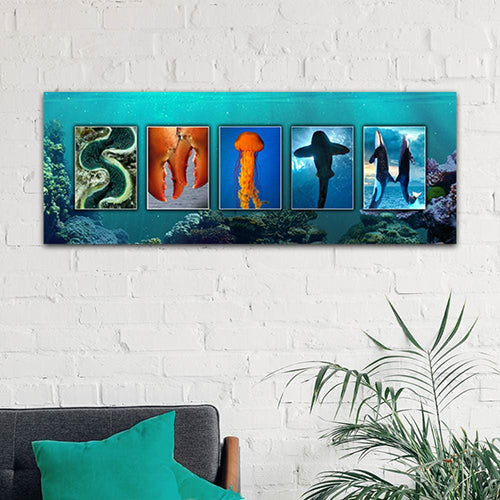 Undersea Personalized Stretched Canvas - Large