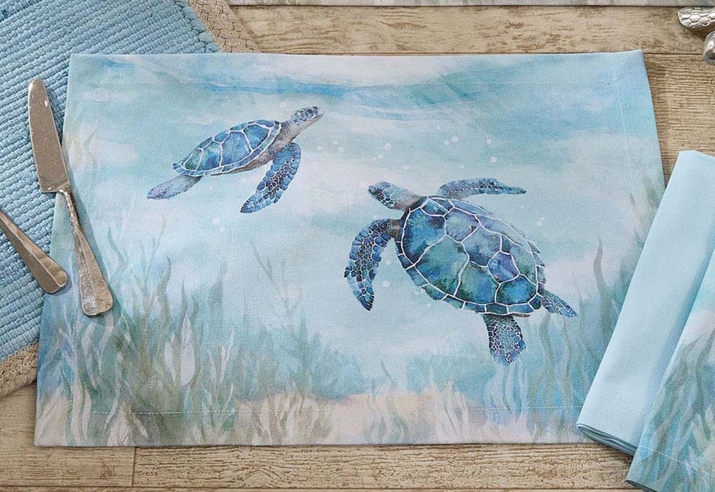 Sea Turtle Escape Placemats - Set of 4