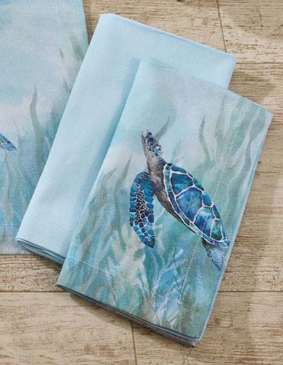 Sea Turtle Escape Napkins - Set of 4